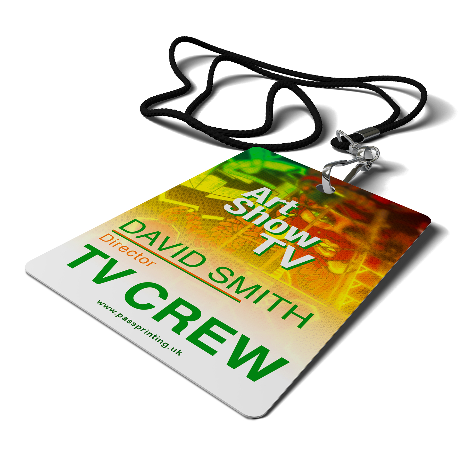 TV Crew Pass Printing