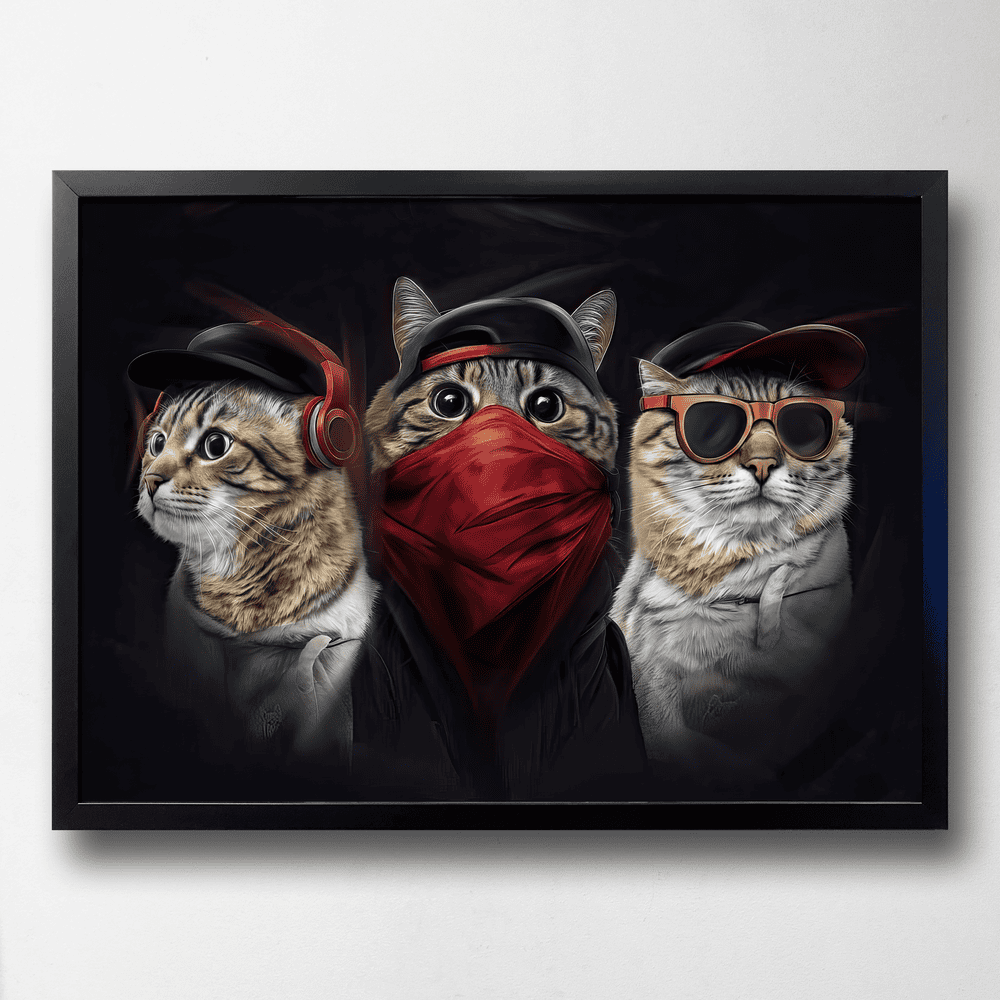 Постер Стильні Коти, ПВХ