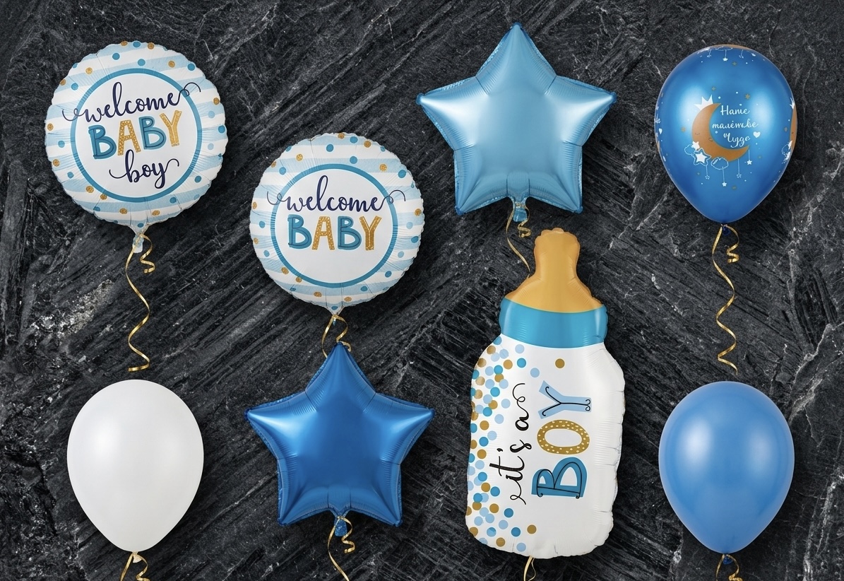 Набір «Welcome baby »  набір з 9 кульок