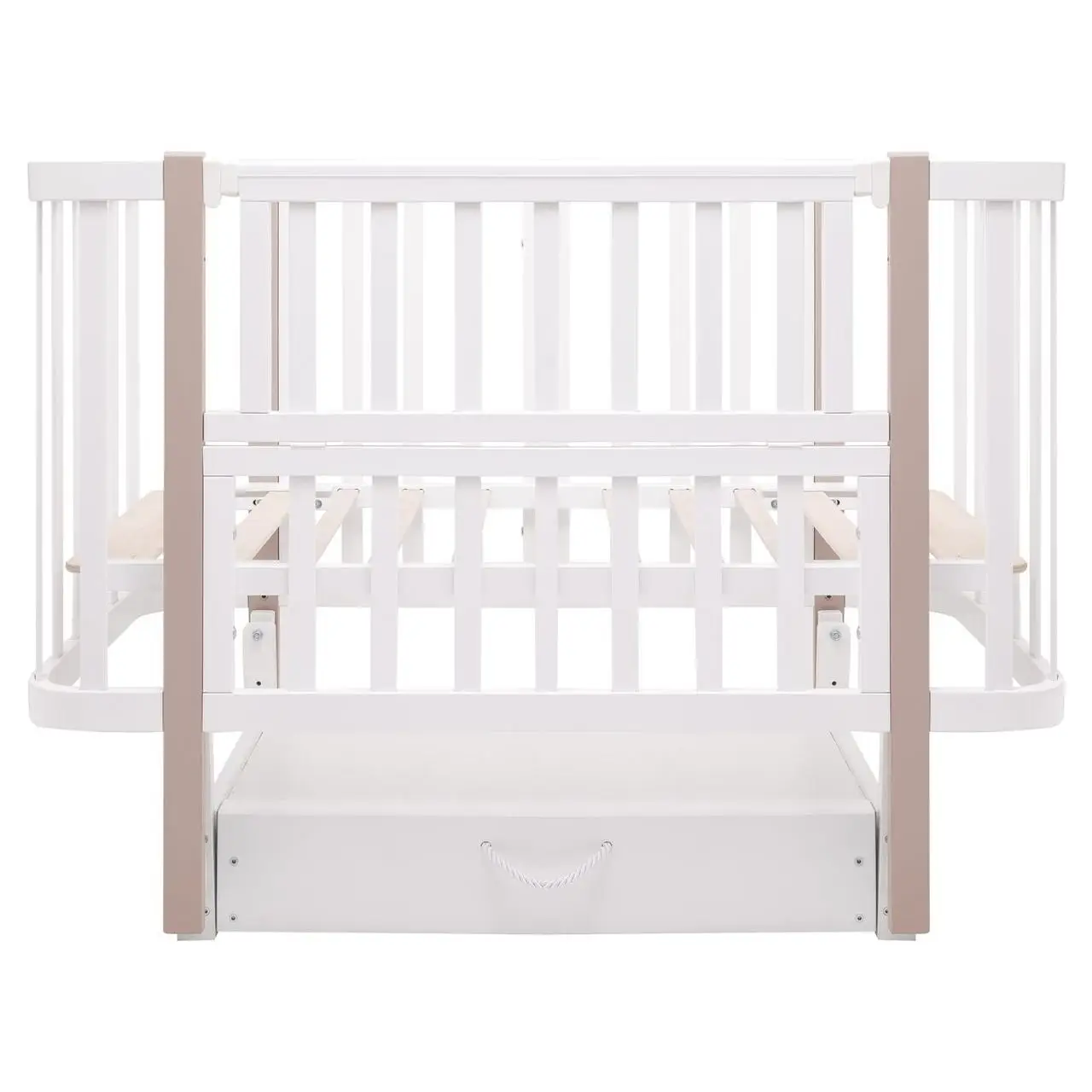 Ліжко-трансформер Babyroom Місяць білий/капучіно