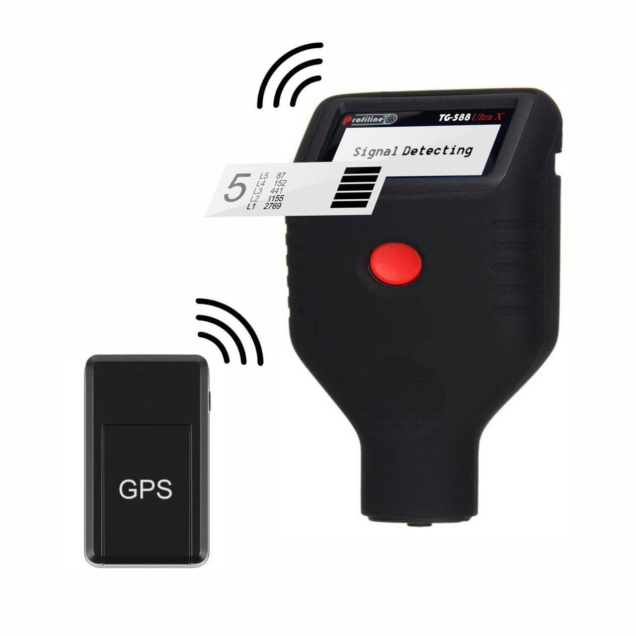 Товщиномір Profiline TG-588 Ultra X з пошуком GPS-трекерів