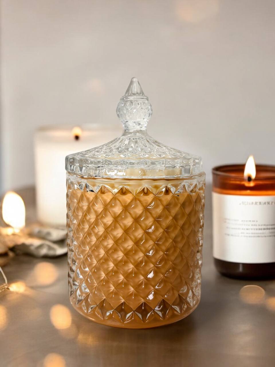 Ароматизована свіча  PRALINE  у склі