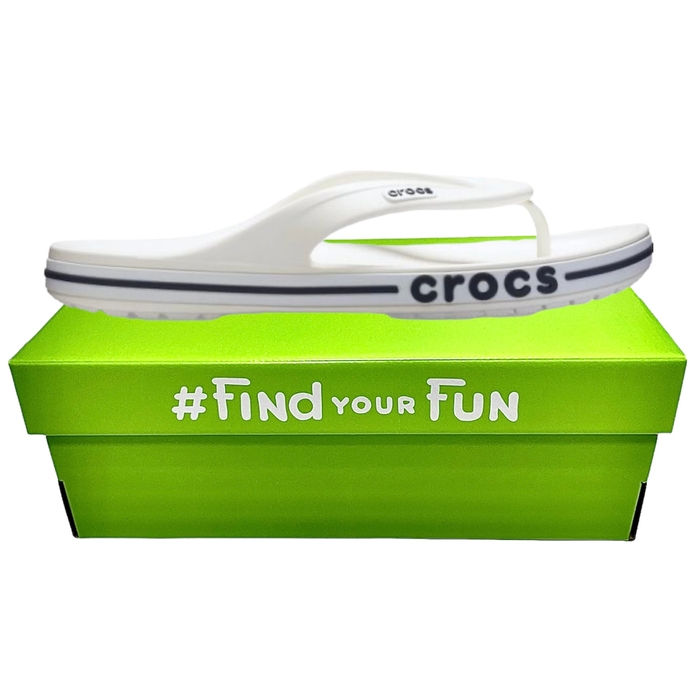 Crocs Bayaband Flip White/Navy в'єтнамки чоловічі / жіночі білі