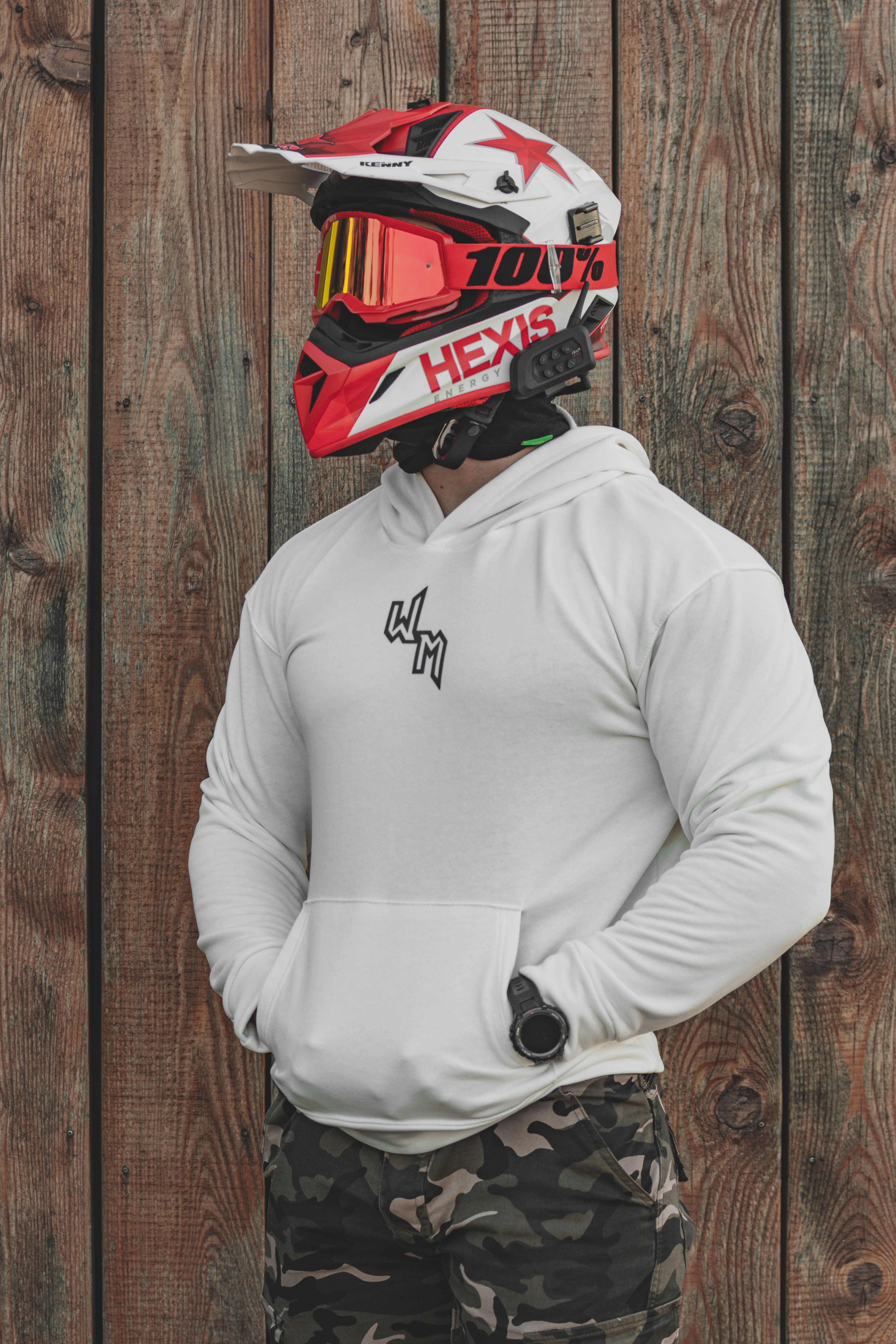 Wheelie Hoodie White 