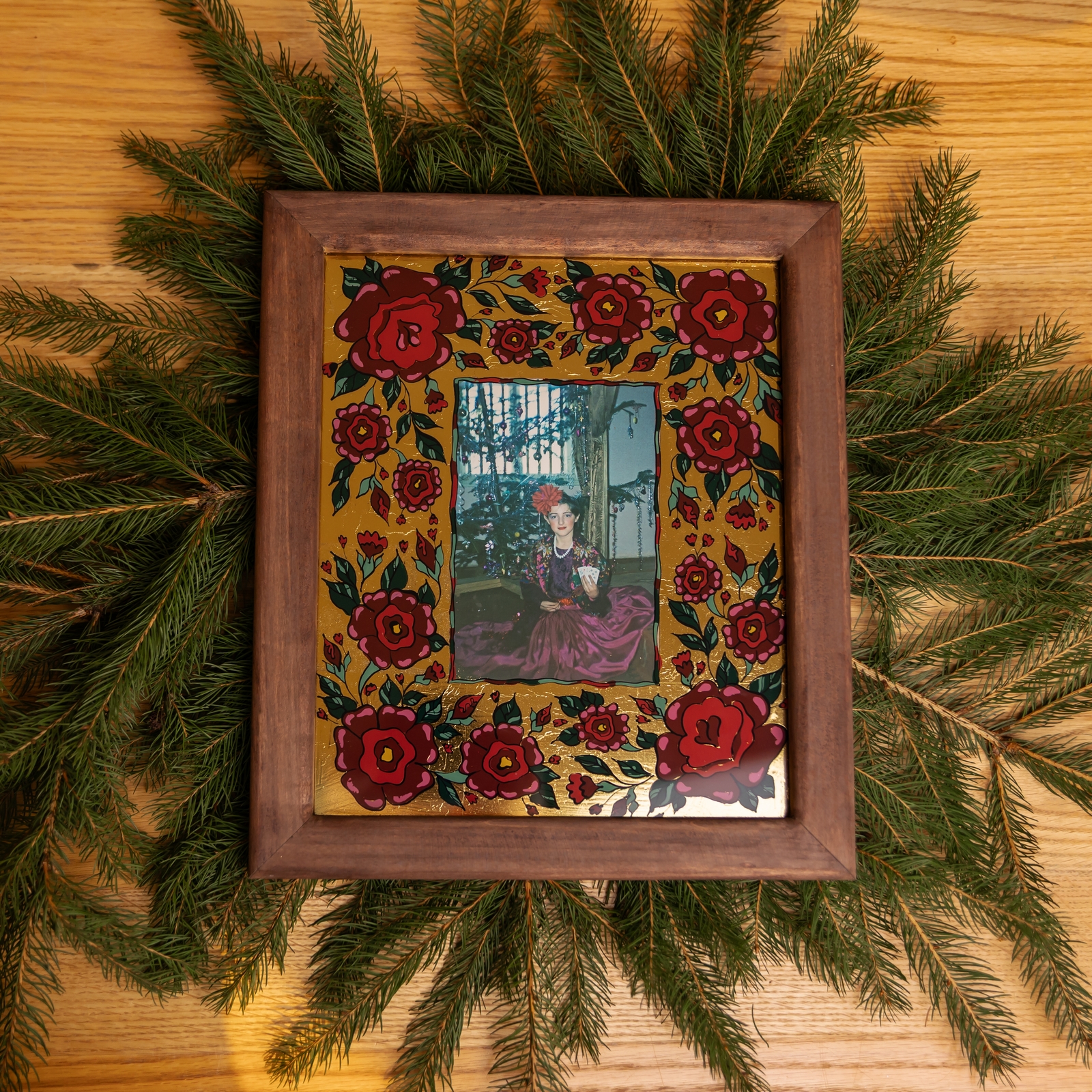 Мальована рамка на склі, 29*34 см