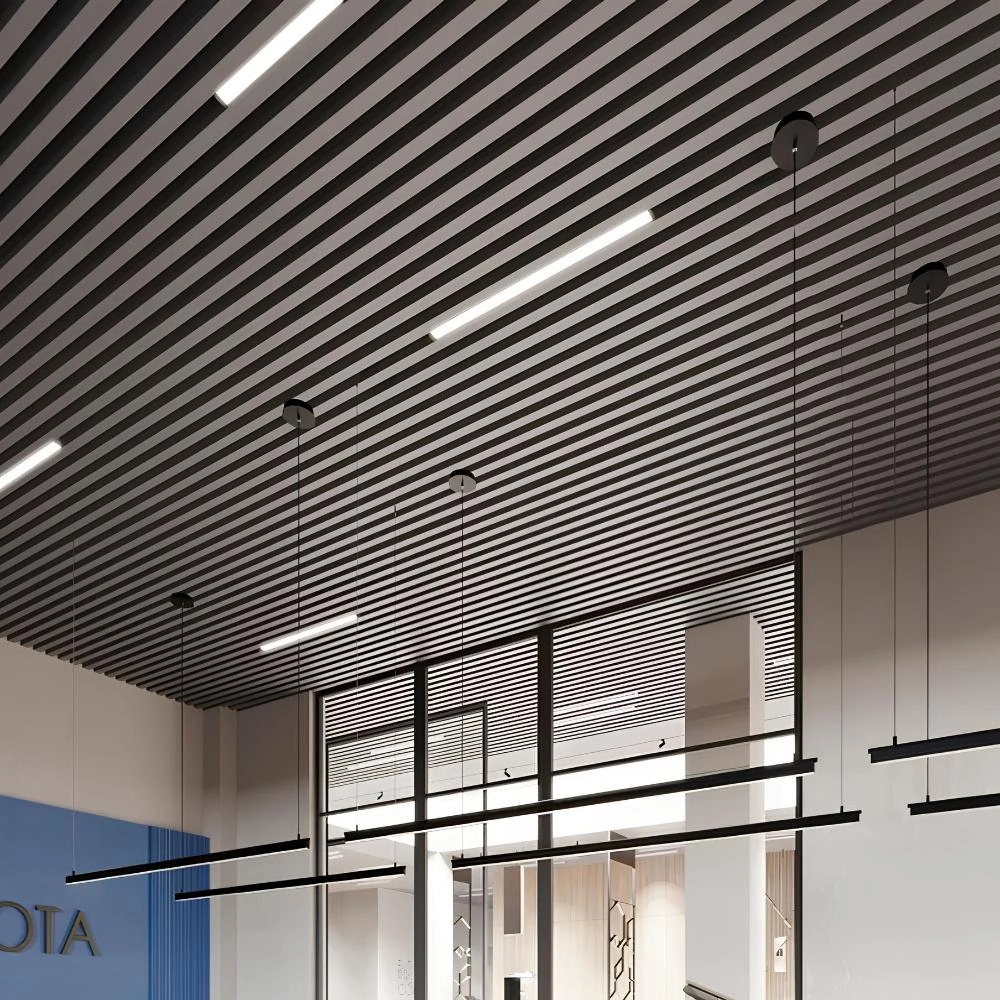 Рейкова підвісна стеля Alubest 84х50 мм (ціна за м2)