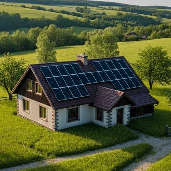 Гібридна сонячна електростанція 6кВт