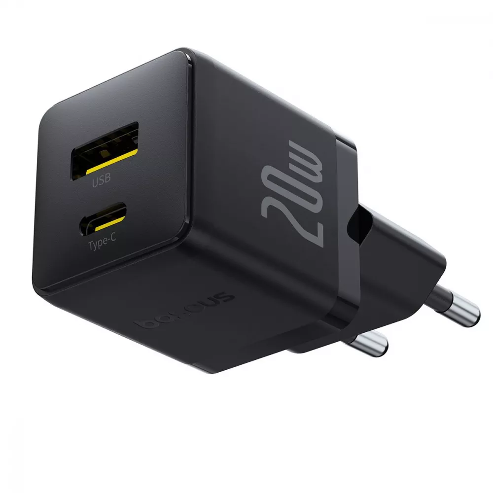 МЗП Baseus Palm Fast Charger Type-C+USB 20W