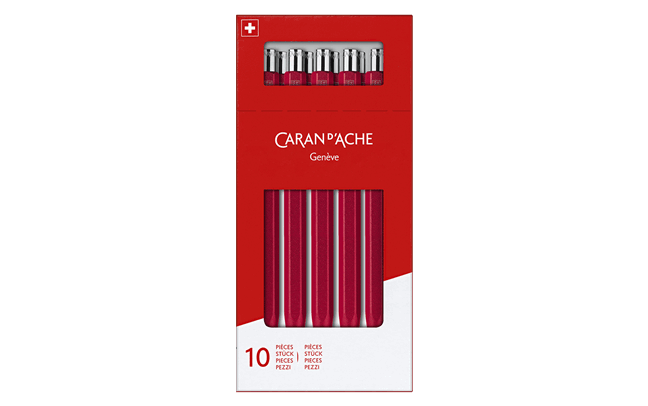 Коробка з 10 червоних кулькових ручок 849™ COLORMAT-X
