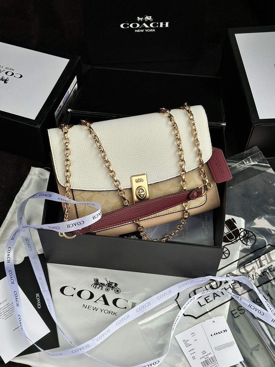 Coach Lane Shoulder Bag In Colorblock Signature Canvas
