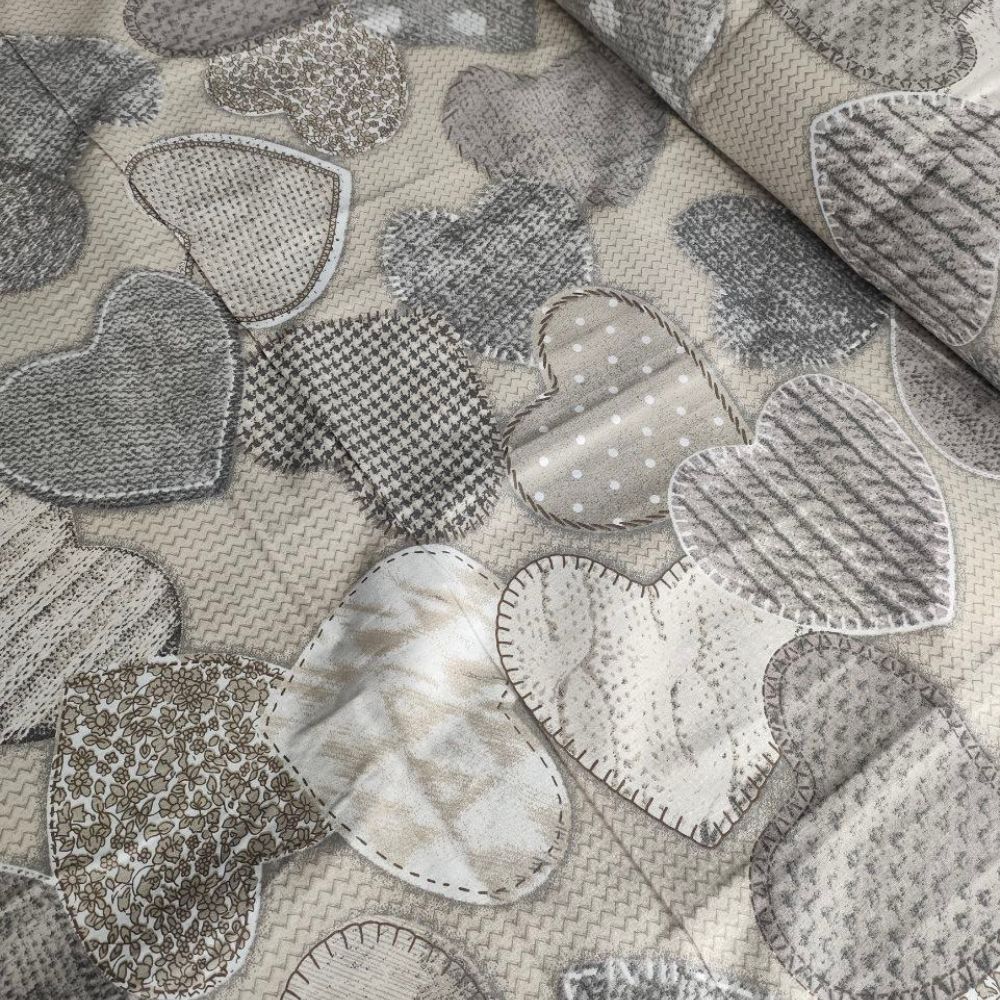 Тканина Голд Euro - В"язані серця