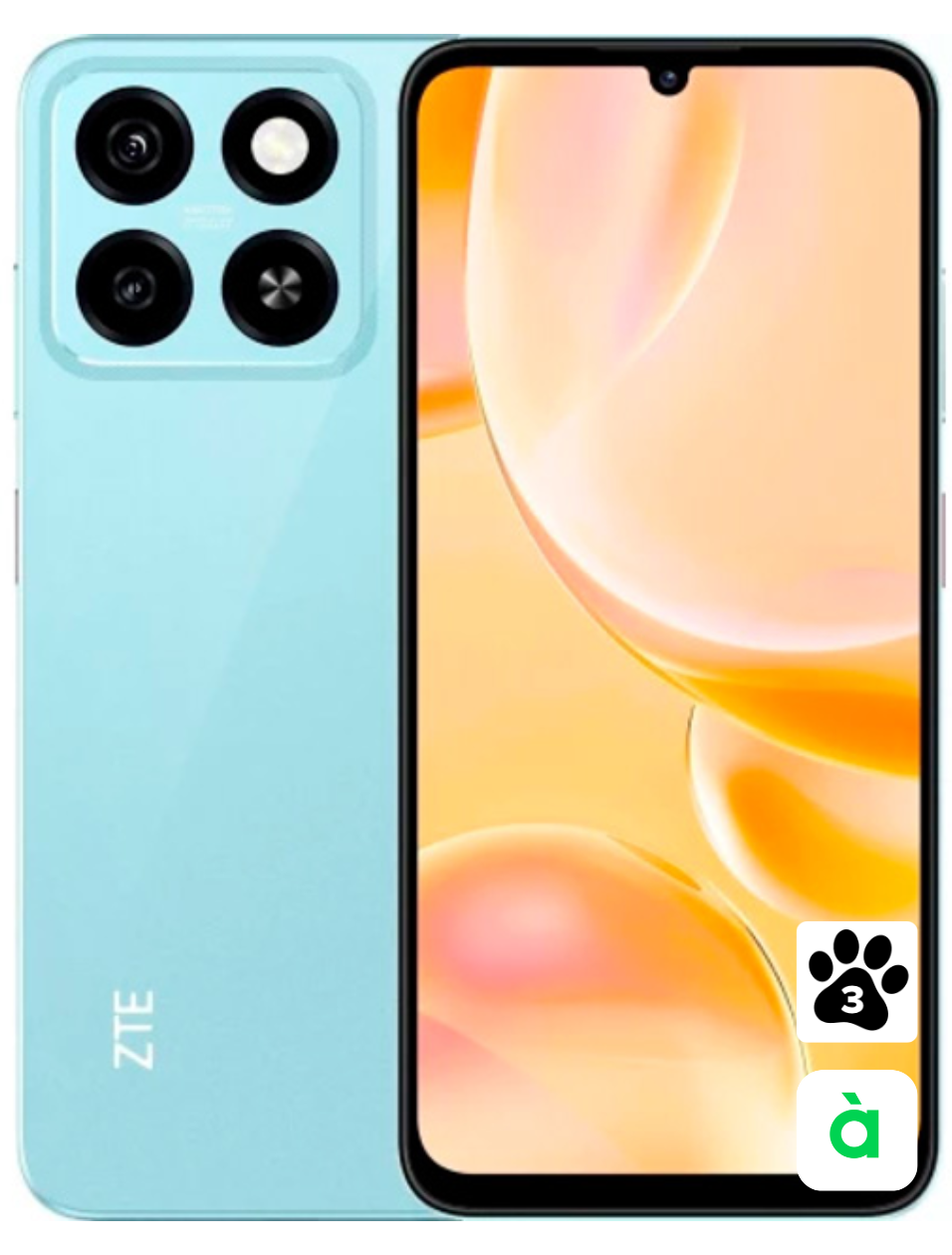 Мобільний телефон ZTE Blade A55 4/128GB бірюзовий