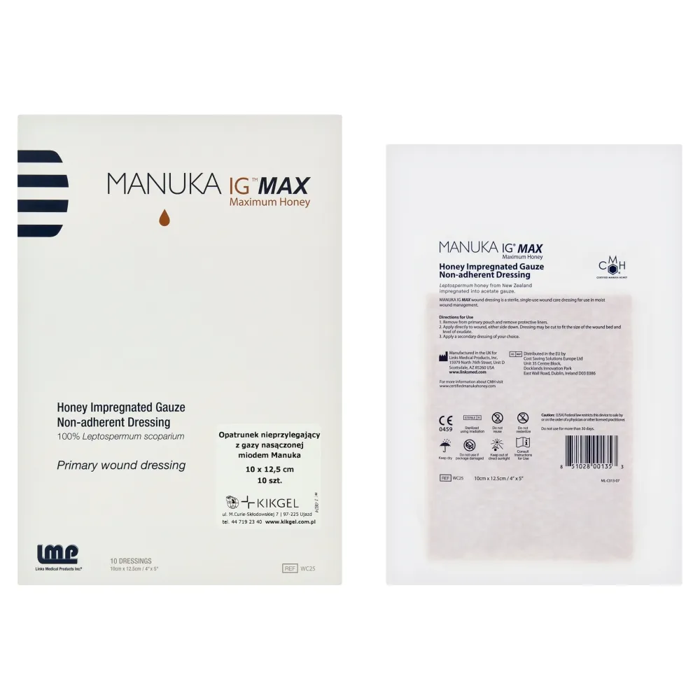 Manuka Ig Max стерильна пов’язка для загоєння ран та опіків 10 см х 12,5 см - 1 шт