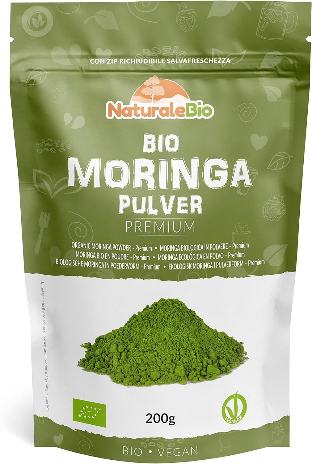 Органічний порошок Moringa Oleifera Преміум 200 г