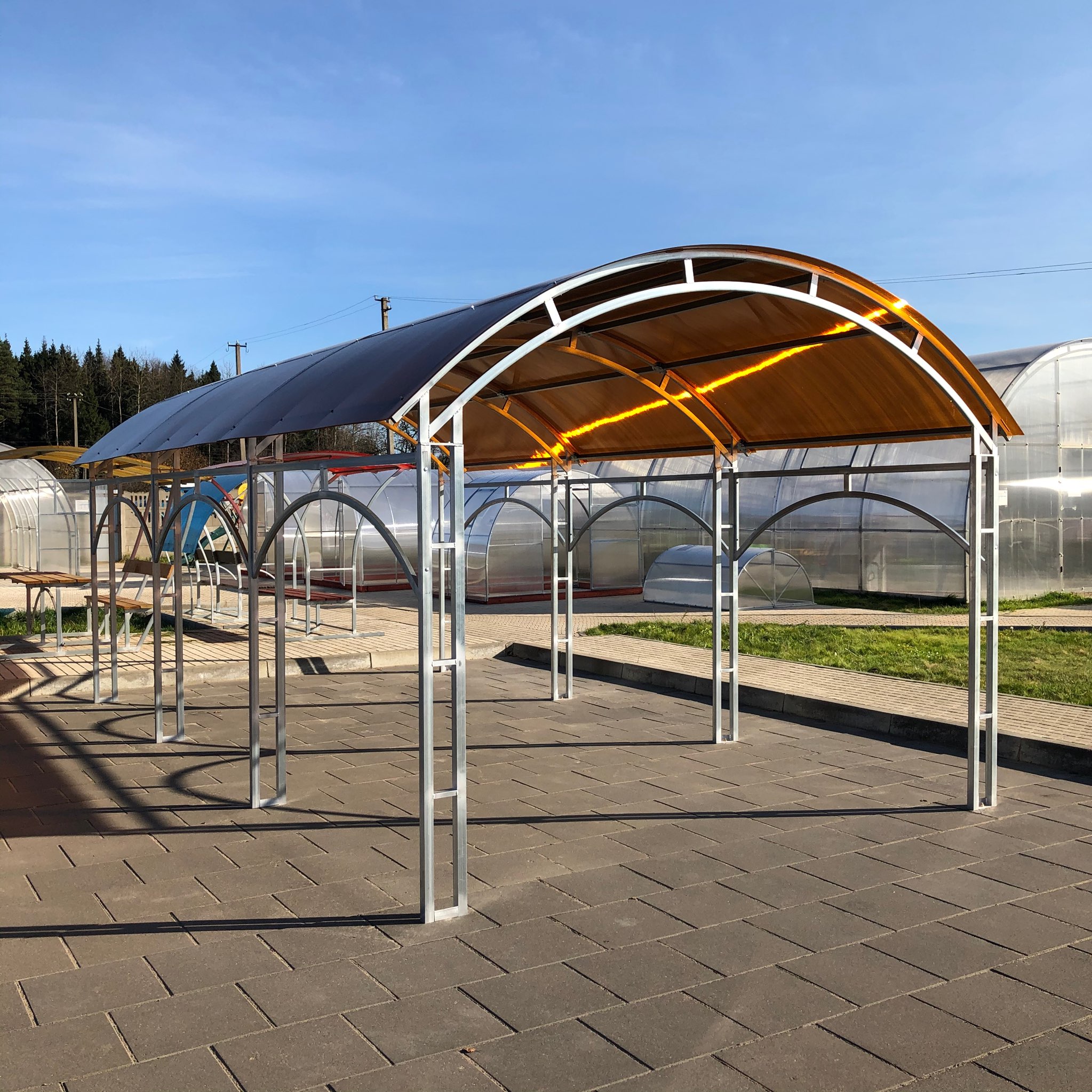 CARPORT (1 PKW) B330cm x L400+cm x H250cm