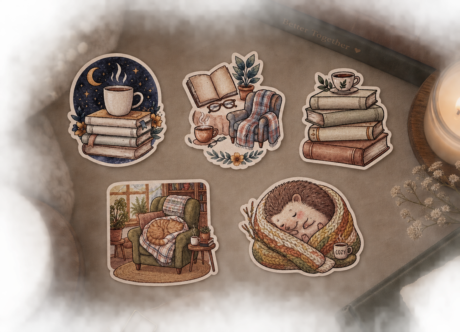 Cozy Herbst Sticker Sets