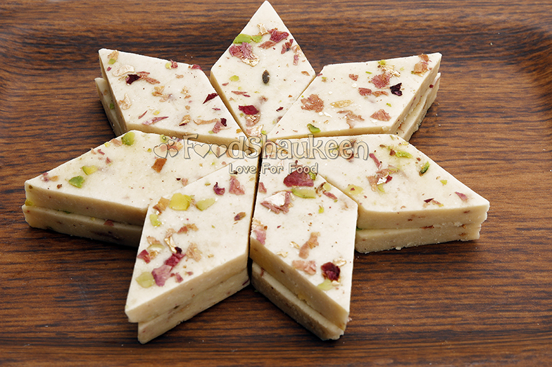 Rose Kaju Katli