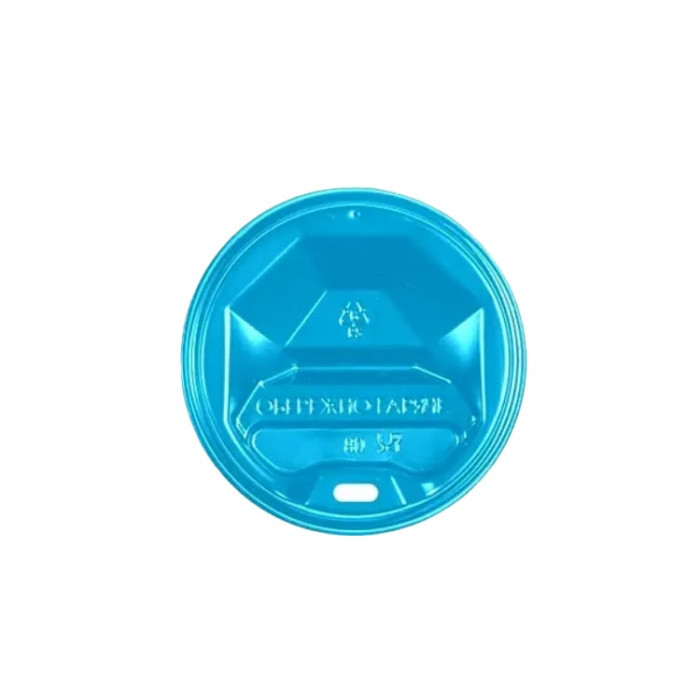 Кришка КР-71 для паперового стакана 180 мл Бірюзова, упаковка 50 шт.