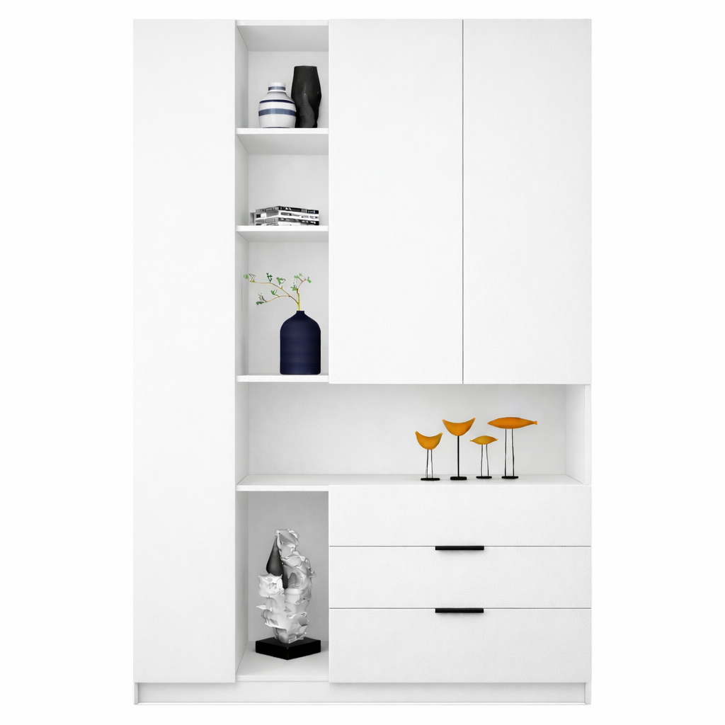 Шафа з полицями, дверцятами та шухлядами