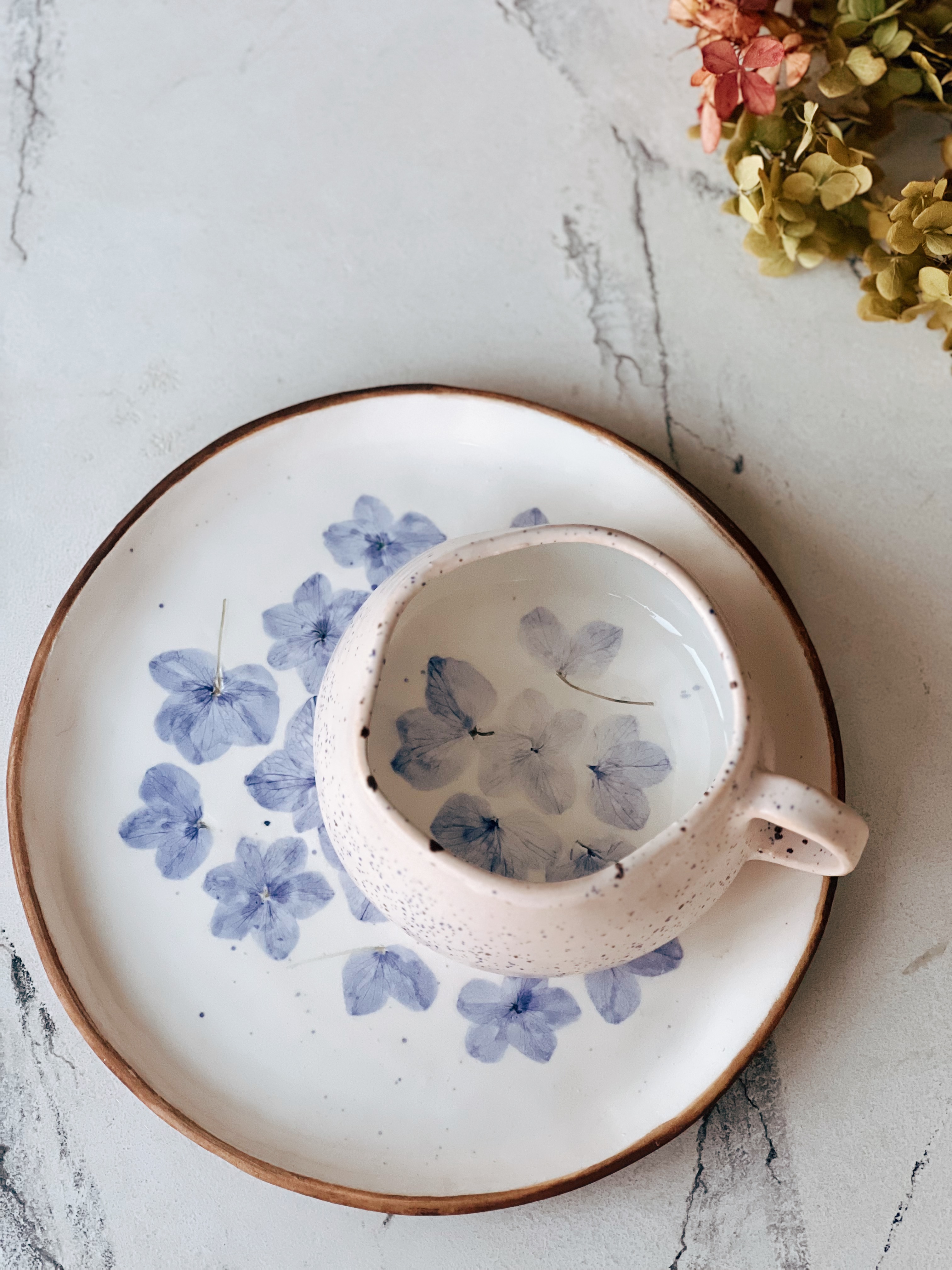 Набір тарілочка 19 см з горнятком 250 мл