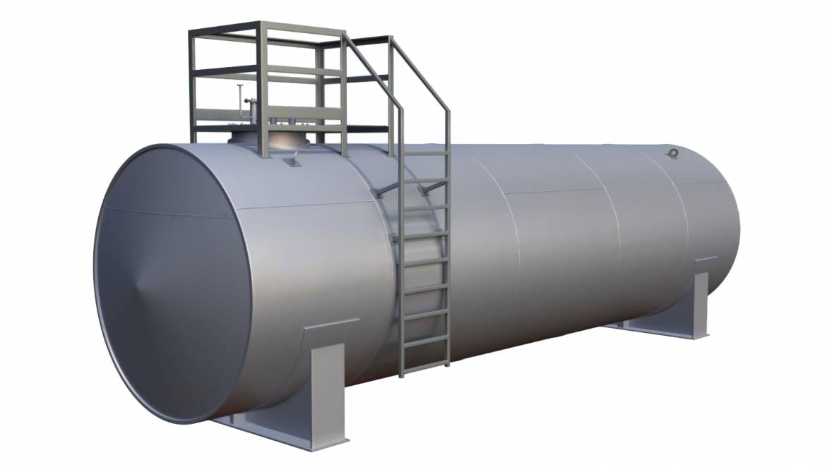 Резервуар РГС-75 - горизонтальна металева ємність