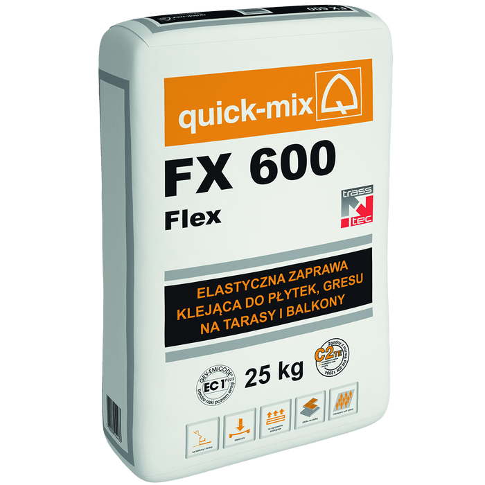 FX 600 FLEX gray & white* Еластичний клей з технологією tubagTrass