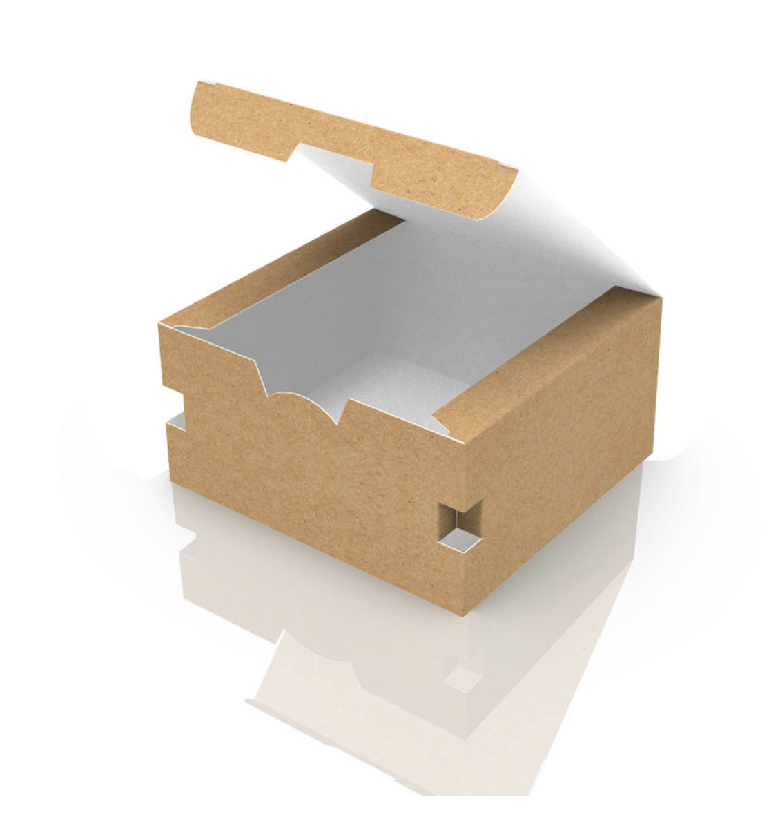 Упаковка снек бокс, фудбокс, чікенбокс 130×60×120 мм Максі Крафт, 50 шт