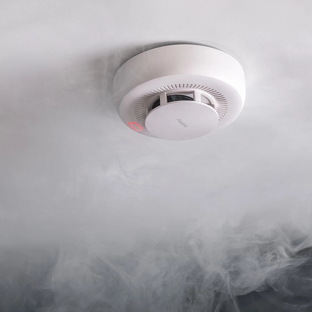 Розумний датчик диму Aqara Smart Smoke Detector з вбудованою сигналізацією та підтримкою Apple HomeKit