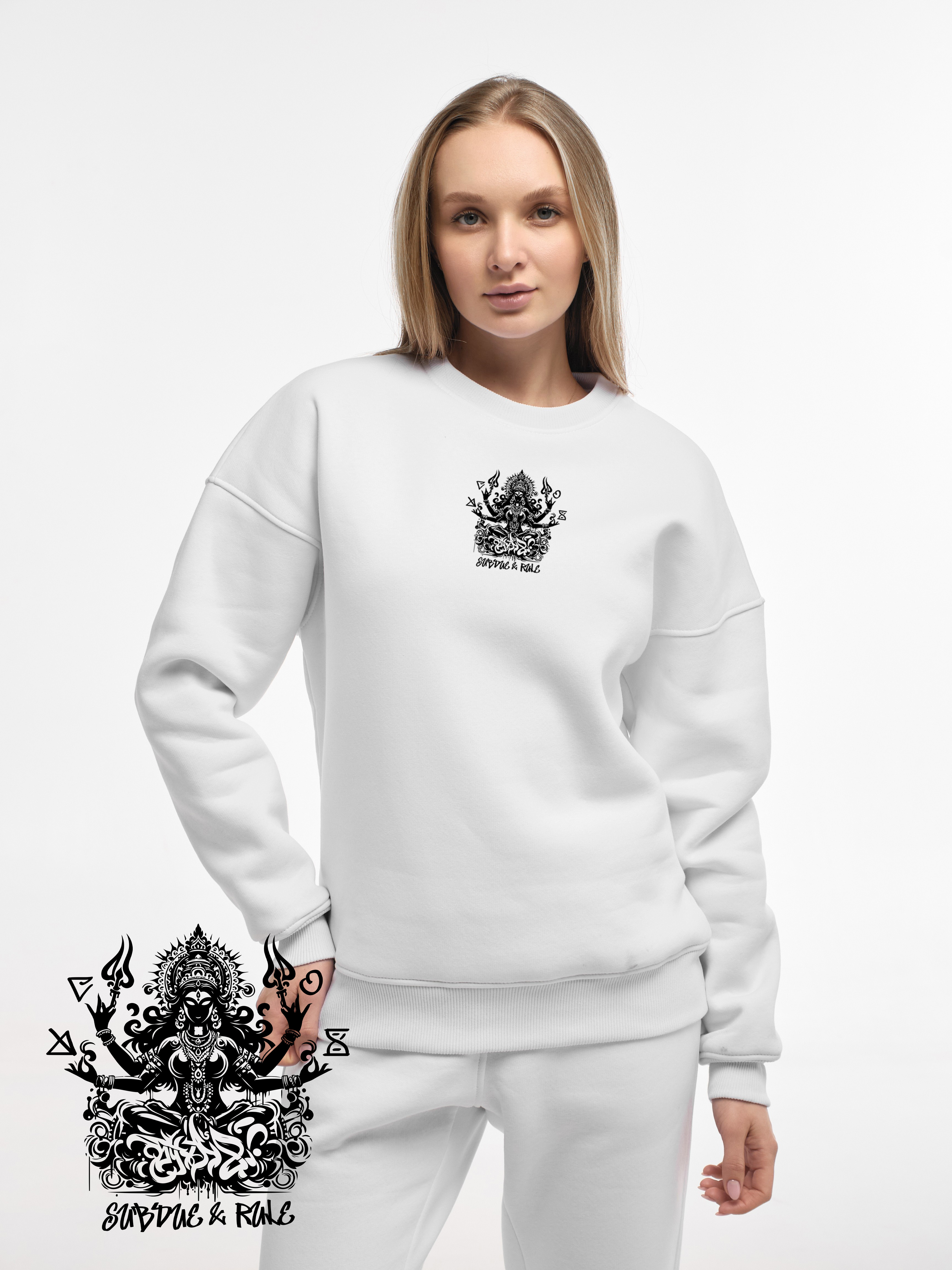 SWEATSHIRT "KALI" | WHITE EMOTION | XS1