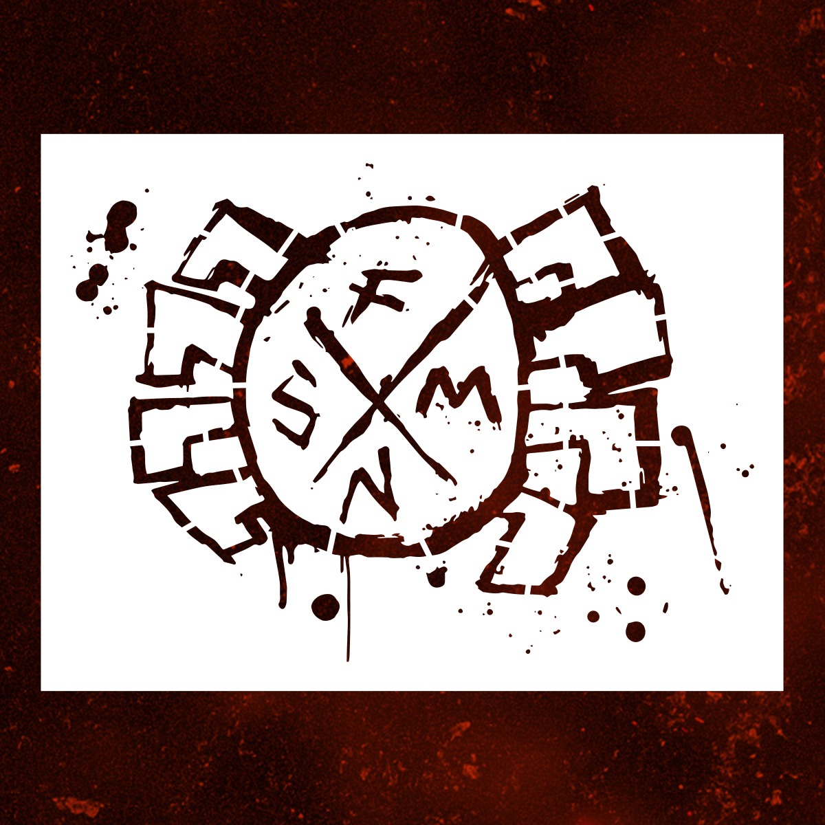 Трафарет Spider Punk. LRG DECOR