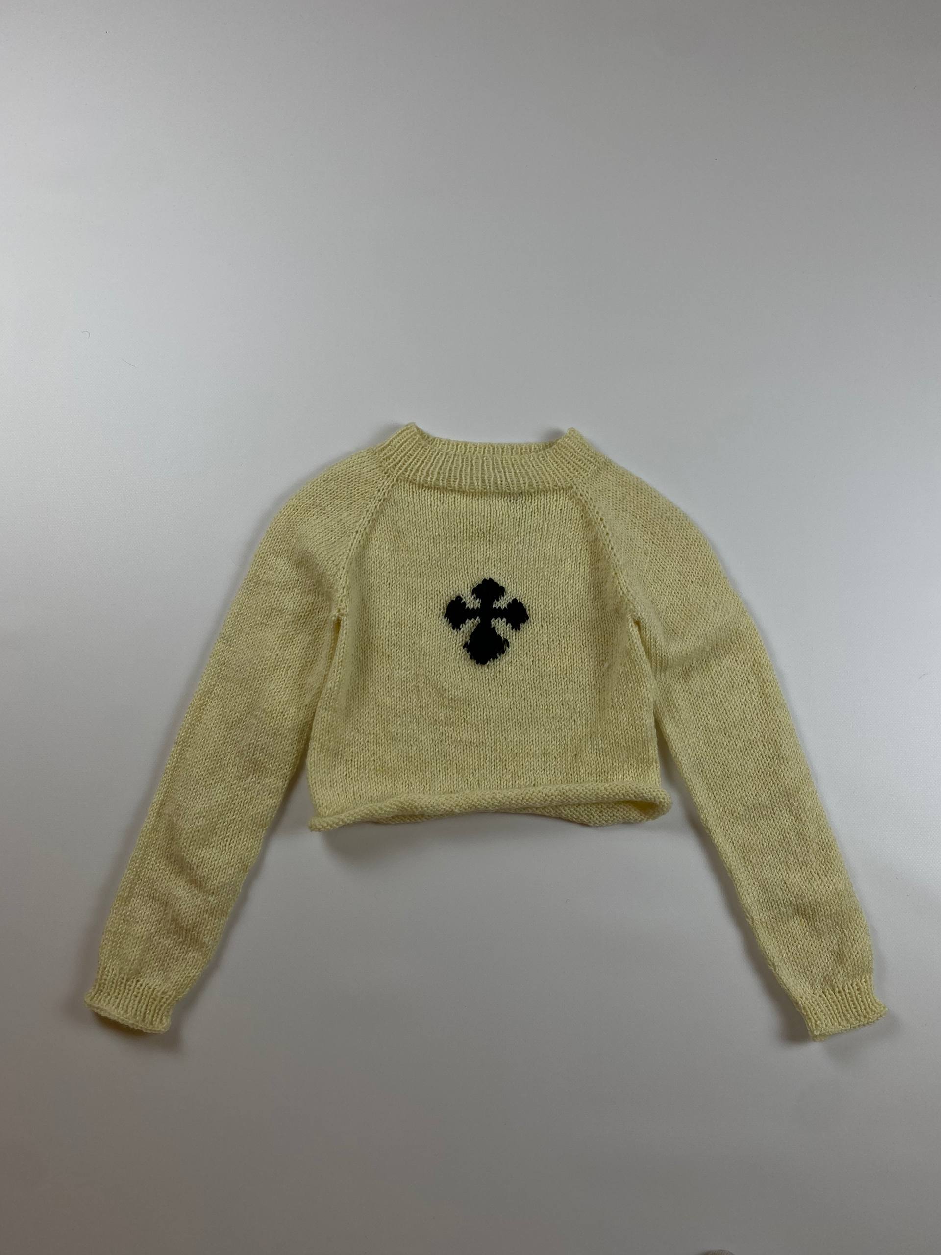 СВЕТР ХРЕСТ молочний