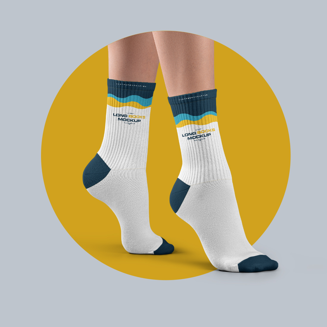 10 Mockups Long Socks on the Woman Legs