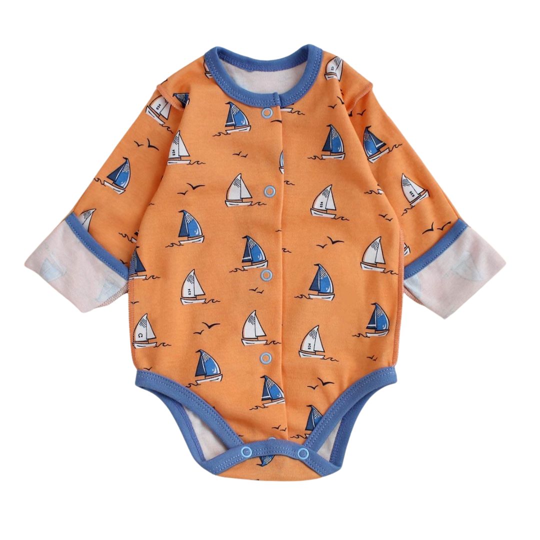 Дитячий боді для немовлят з рукавами царапками