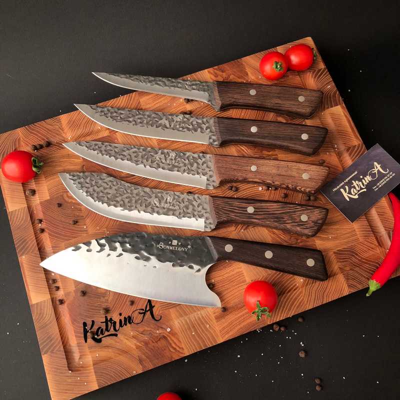 Набір кухонних ножів 27 см, 30 см, 29 см, 30 см, 30 см