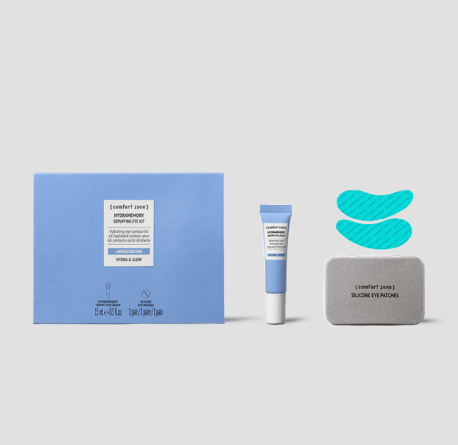 HYDRAMEMORY DEPUFFING EYE KIT - НАБІР ВІД НАБРЯКІВ ДЛЯ ДІЛЯНКИ НАВКОЛО ОЧЕЙ