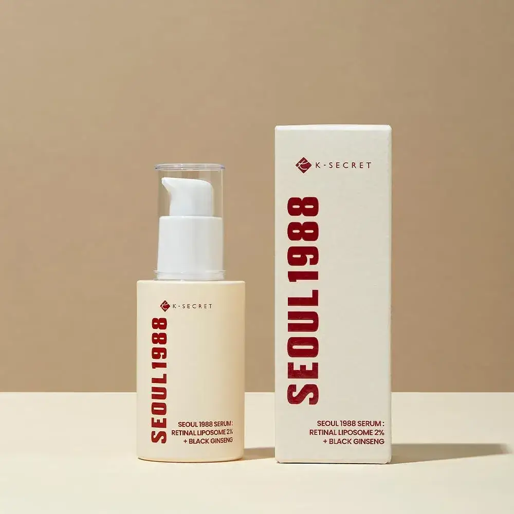 K-SECRET SEOUL 1988 Serum : Retinal Liposome 2% + Black Ginseng – сироватка з ліпосомальним ретиналем 2% і чорним женьшенем 30 мл