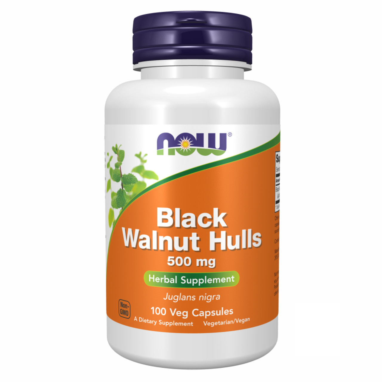 Лушпиння чорного горіха, Black Walnut Hulls 500 mg - 100 vcaps