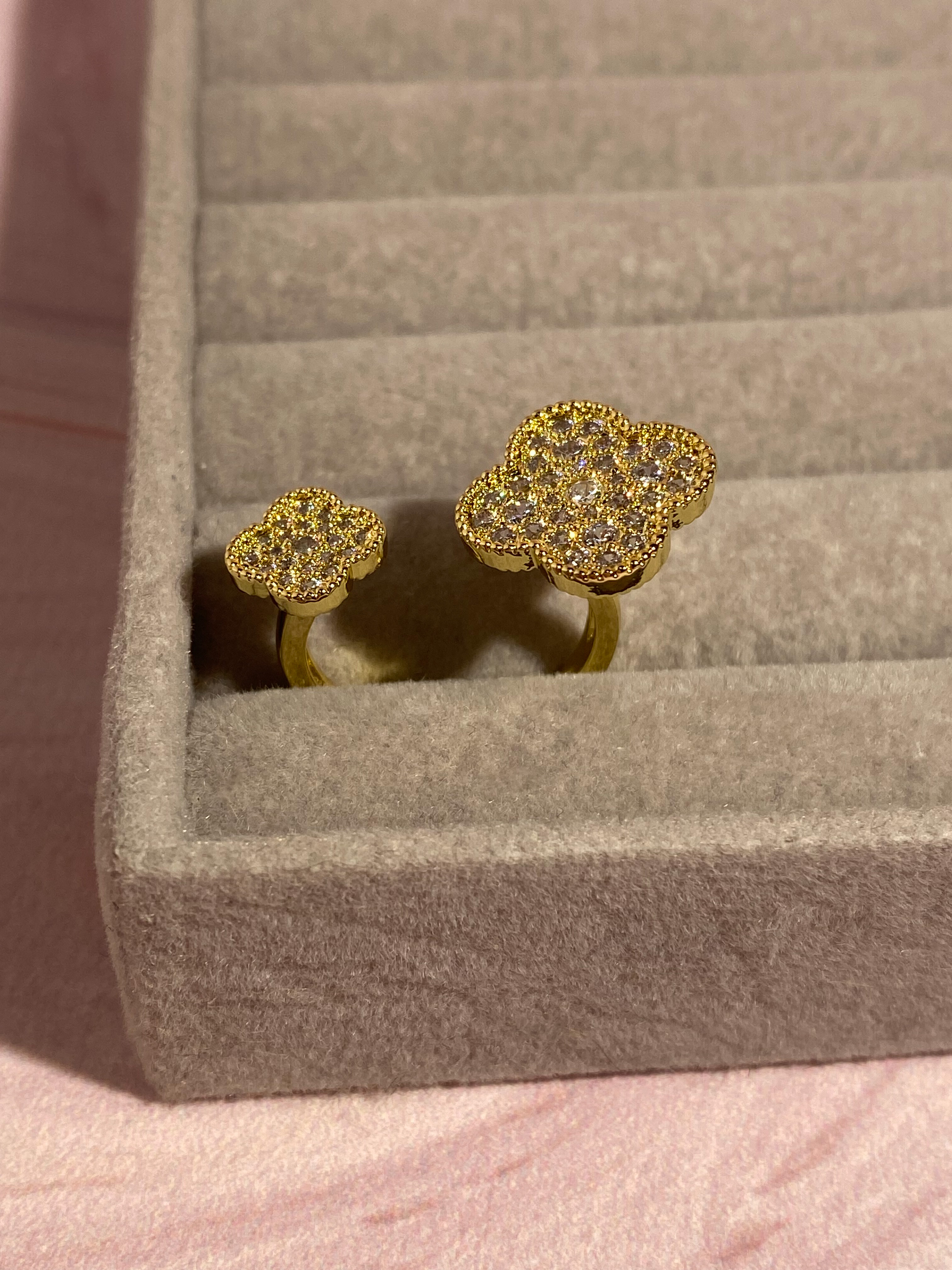 Подвійна каблучка Клевер