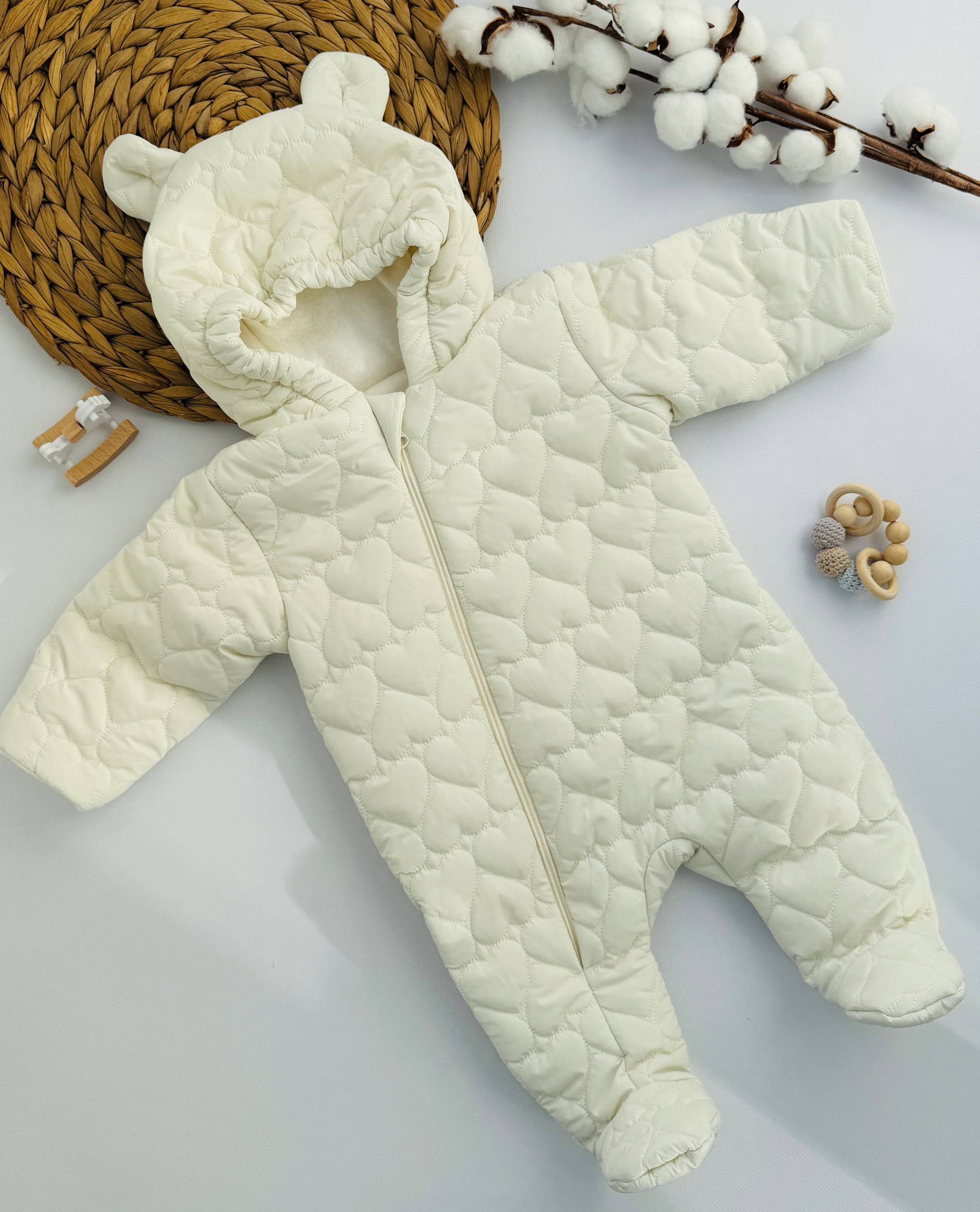 Демісезонний комбінезон для новонародженого з флісом