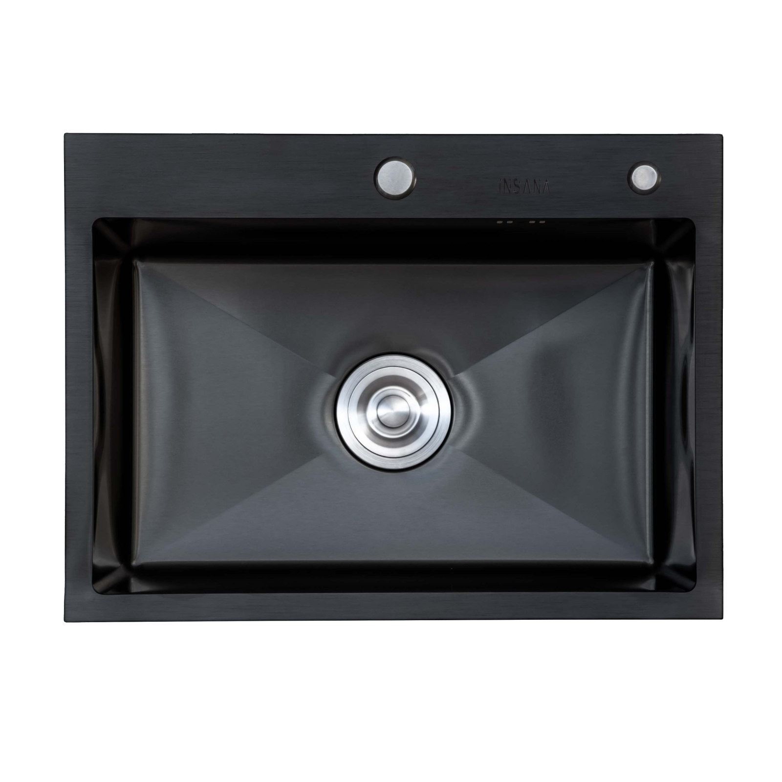 Мийка кухонна EXTOR 6045 з нержавіючої сталі 60×45×23 чорна