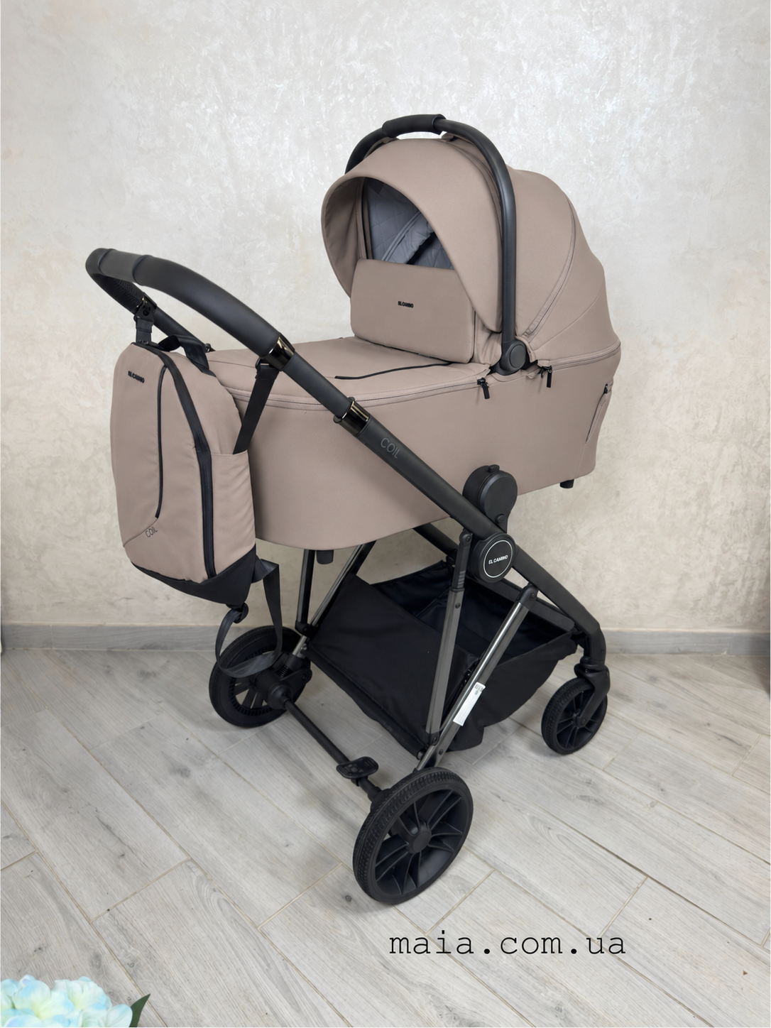 Коляска універсальна 2в1 El Camino COIL ME 1190 Affogato Beige