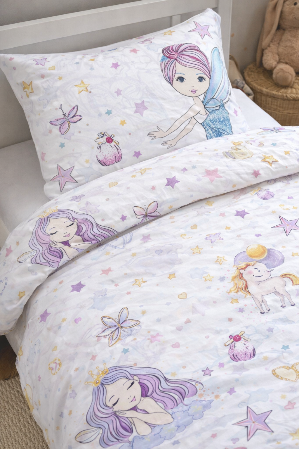 Постільна білизна для дівчаток ранфорс прінт  
