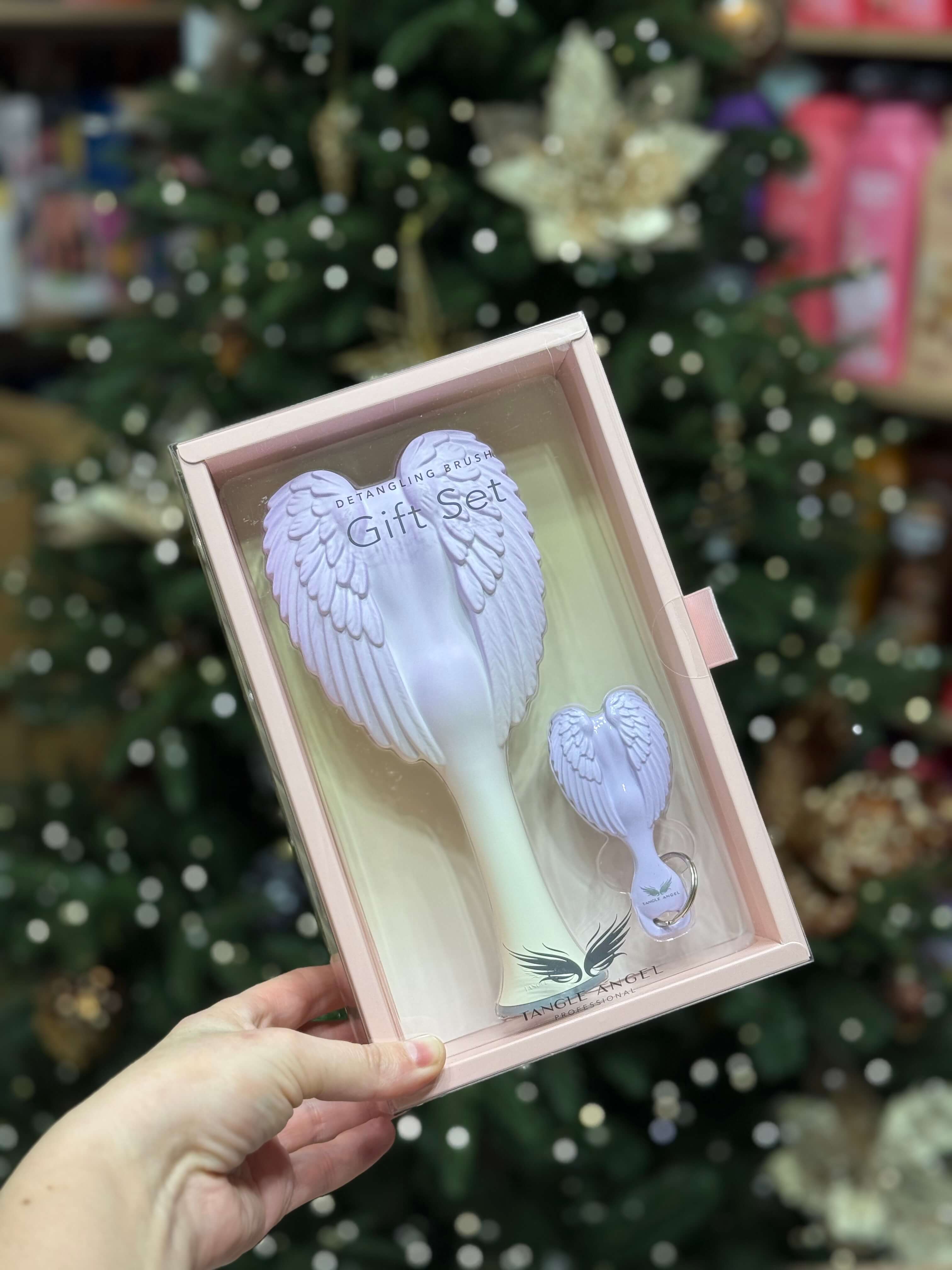 Подарунковий набір Tangle Angel 2.0 & Keyring Detangling Gift Set Ombre Lilac