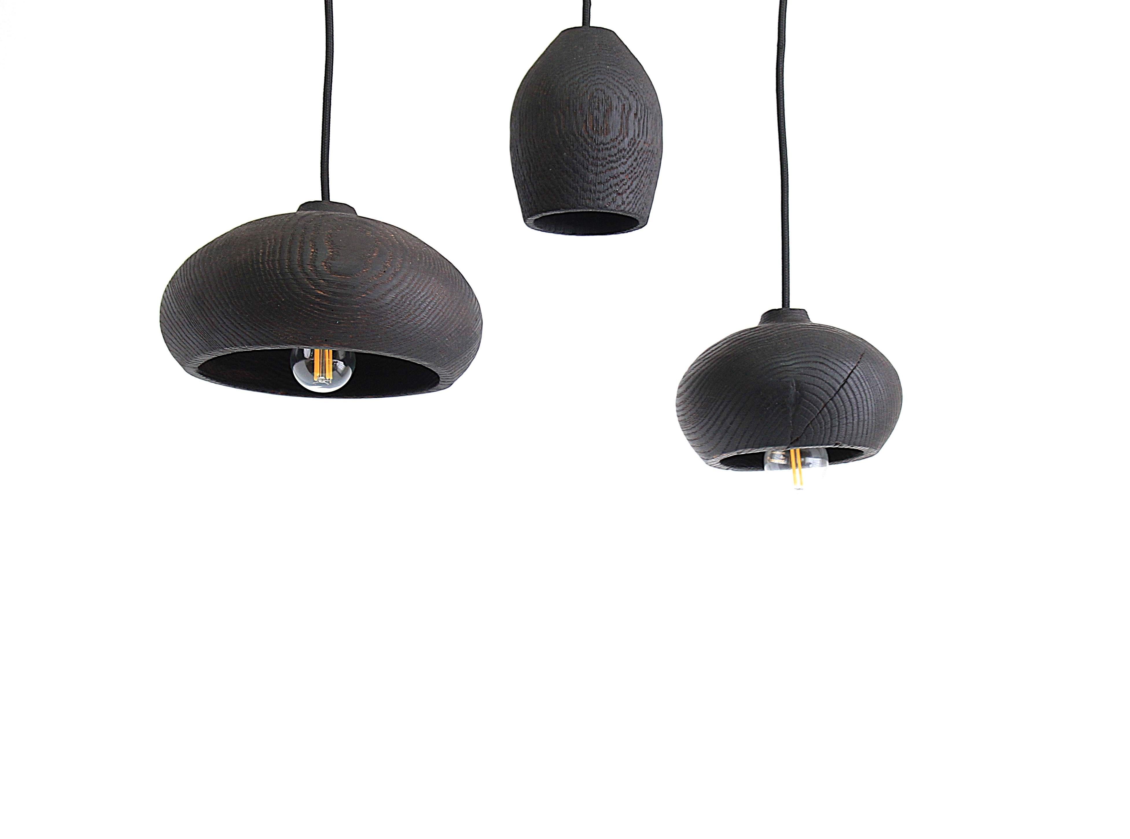 Набір люстр з дерева ручної роботи