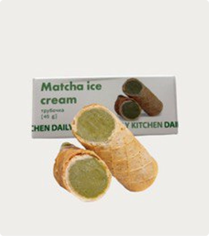 Трубочки matcha ice cream (2 шт.)