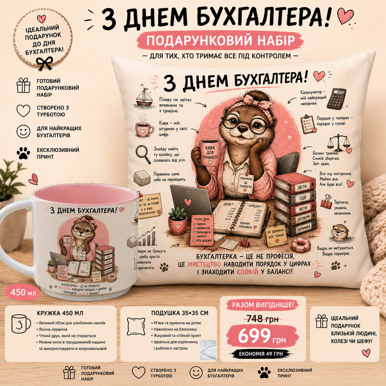 Подарунковий набір до Дня бухгалтера 