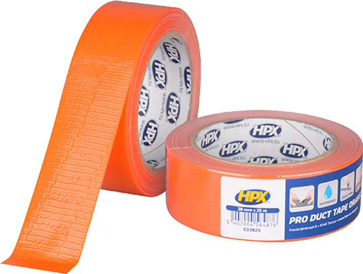 Стрічка HPX Duct Tape PRO 38 ммх 25 м помаранчева
