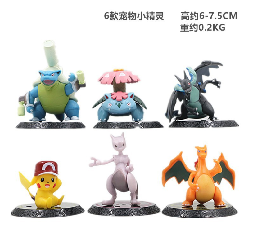 Набір ігрових фігурок Покемон Pokemon Go 6 шт 6-7. см.Фігурки Покемон Го