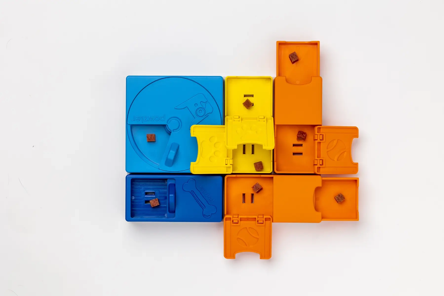 Розвиваюча іграшка конструктор для собак Pawzler Rainbow Set Mini