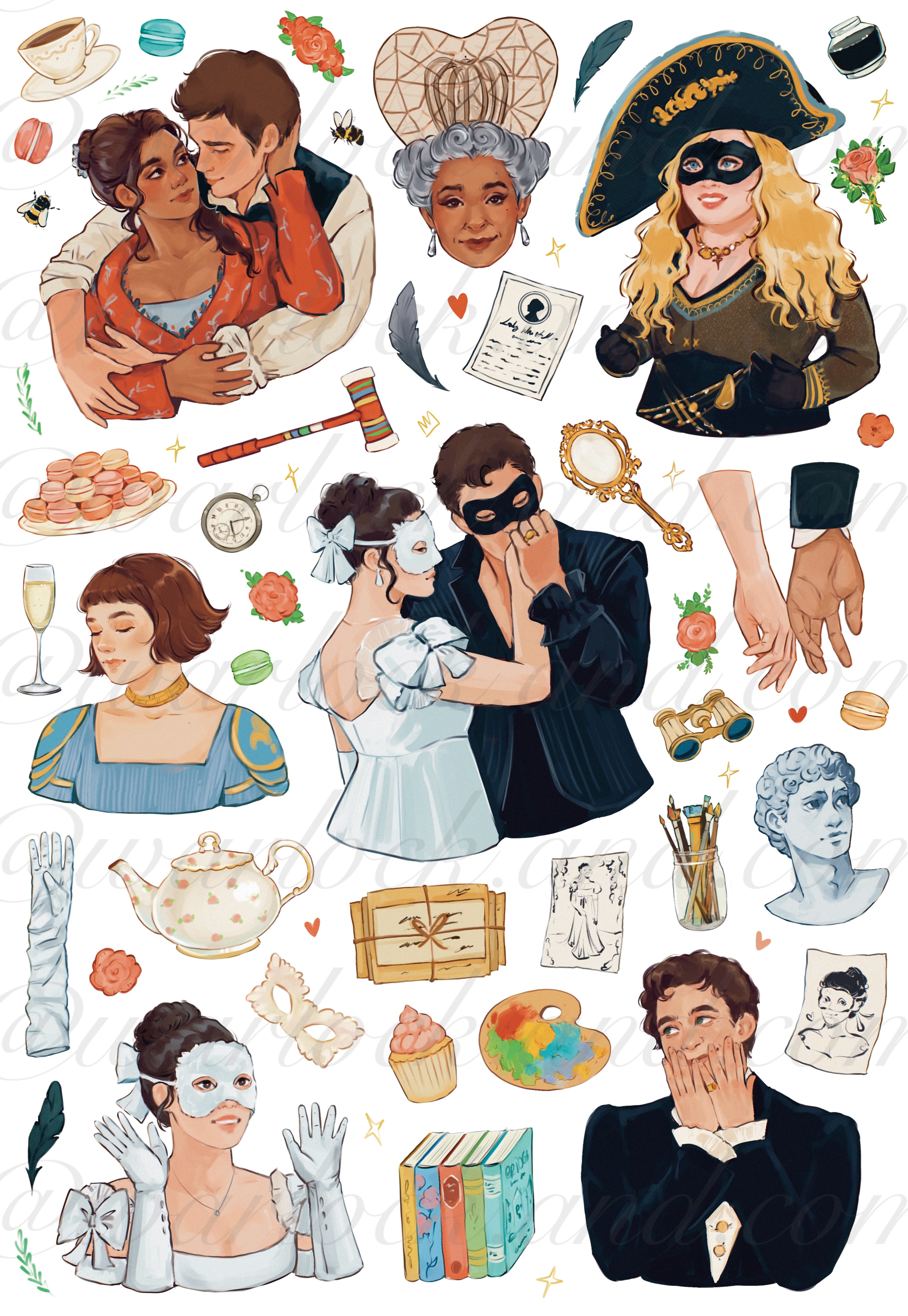 Стікерпак Бріджертони